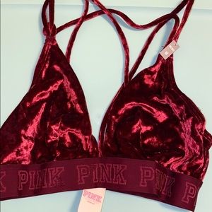 VS PINK Velvet Bra Size M